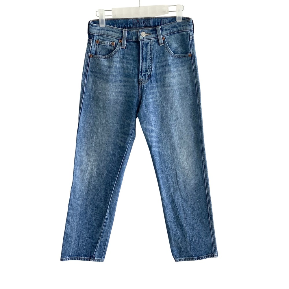 Lucky Brand Authentic Straight Crop Jeans Blue Medium Wash 0/25 7WD11136